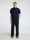 SLH220 LOOSE BRODY LINEN SUN PANT BLACK