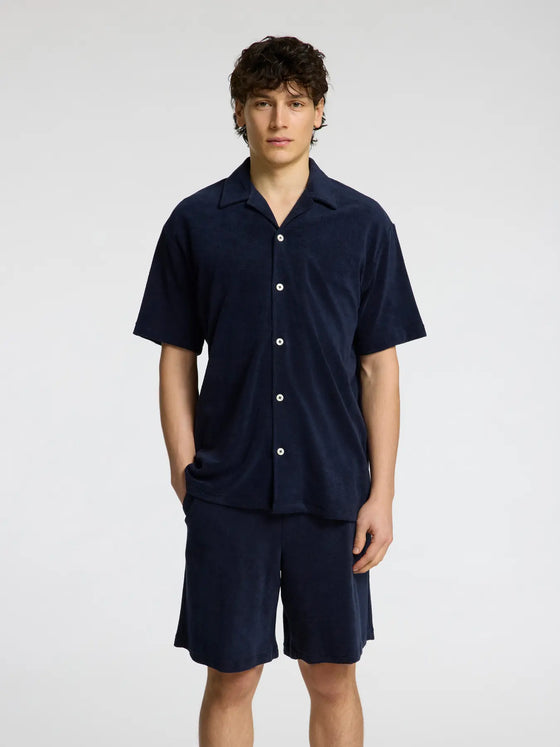 TALON RLX TOWEL SHIRT NAVY