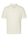 WELLS CROCHET SS POLO EGRET