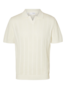  WELLS CROCHET SS POLO EGRET