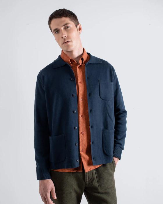 STATION CARDIGAN NAVY IRIS