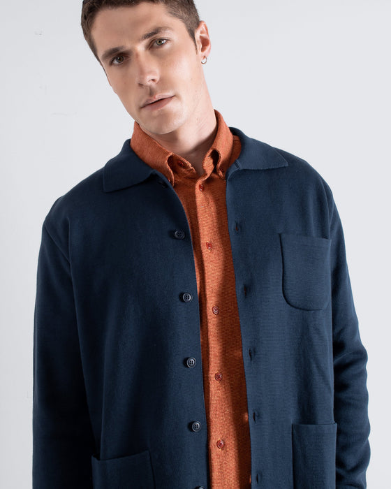STATION CARDIGAN NAVY IRIS