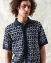 ZIGGER CARDI PALM TREE NAVY IRIS