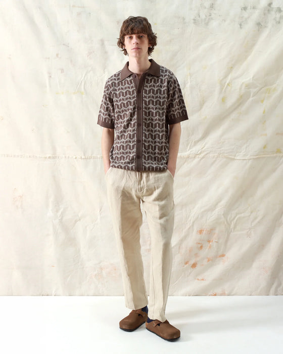 ZIGGER CARDI PALM TREE BROWN