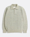KIER KNIT POLO STONE FLECK