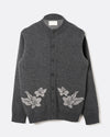 ALBERS CARDIGAN FLOWERS GREY