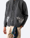 ALBERS CARDIGAN FLOWERS GREY