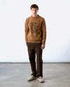 HOSONO TIGER KNIT CAMEL