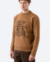 HOSONO TIGER KNIT CAMEL