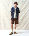 STACHIO SS SHIRT SOL EMB / NAVY IRIS