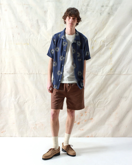 STACHIO SS SHIRT SOL EMB / NAVY IRIS