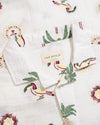 STACHIO SS SHIRT TROPICAL EMB / WHITE