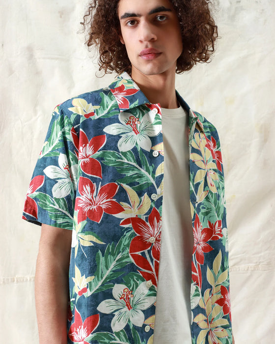 BUSEY HIBISCUS SHIRT FLORES
