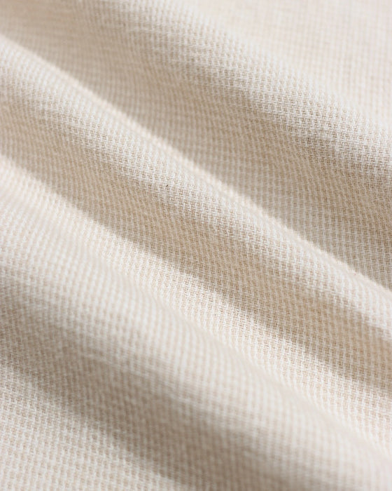 MOD BUTTON DOWN SHIRT STONE WHITE