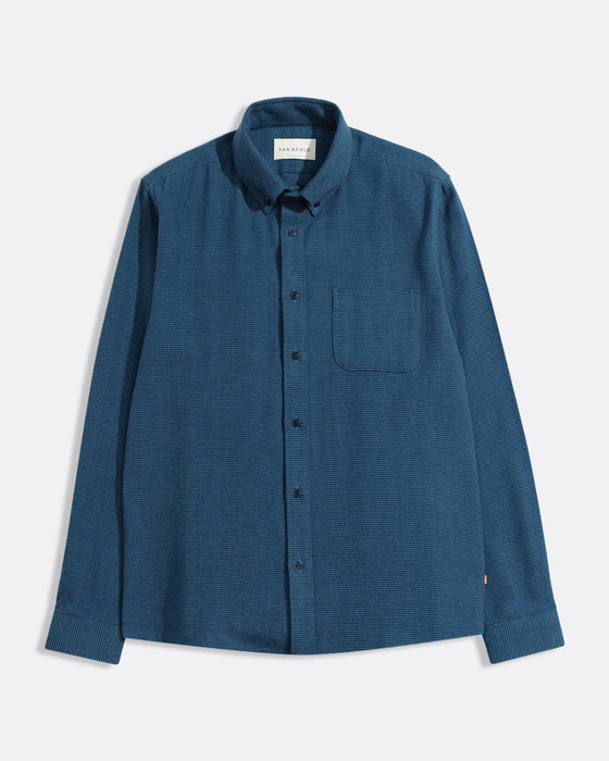 MOD BUTTON DOWN SHIRT NAVY BLUE
