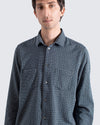 DOBBY CLASSIC 2 POCKET SHIRT NAVY