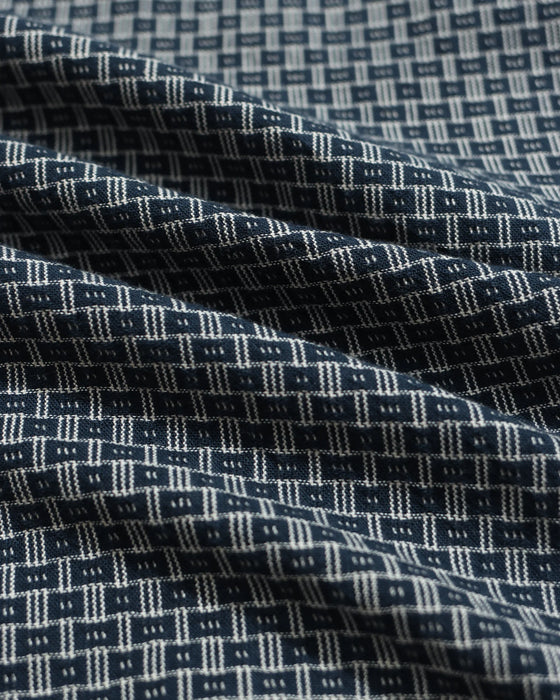 DOBBY CLASSIC 2 POCKET SHIRT NAVY