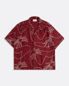 VELOSO SS SHIRT EMBROIDERED PALMS RED