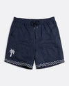 HOUSE SHORT FLOCK PALMS NAVY