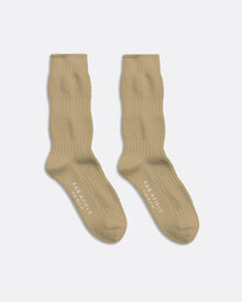  TEXTURED STRIPE SOCKS STONE