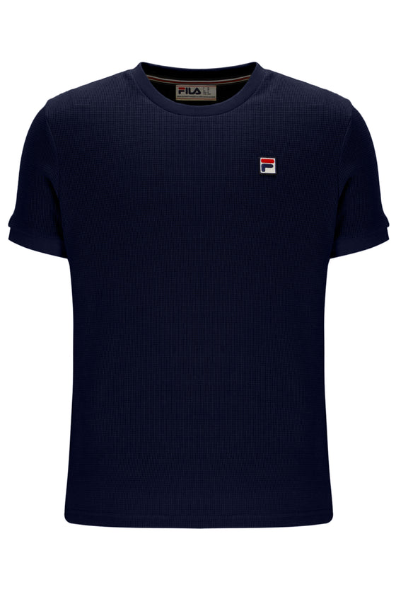 ASH WAFFLE T-SHIRT NAVY