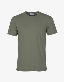  CLASSIC ORGANIC CREW NECK T-SHIRT DUSTY OLIVE