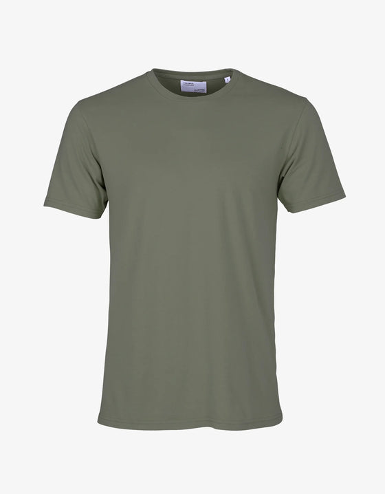 CLASSIC ORGANIC CREW NECK T-SHIRT DUSTY OLIVE