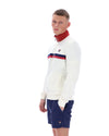 ENRICO TRACK JACKET GARDENIA / GARNET 130