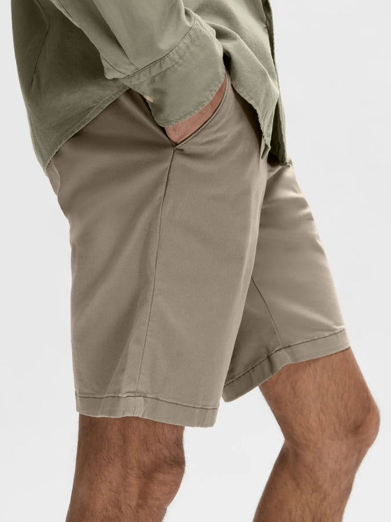 SLIM MILES FLEX SHORTS GREIGE