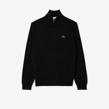  AH1980 COTTON 1/4 ZIP KNIT BLACK (031)