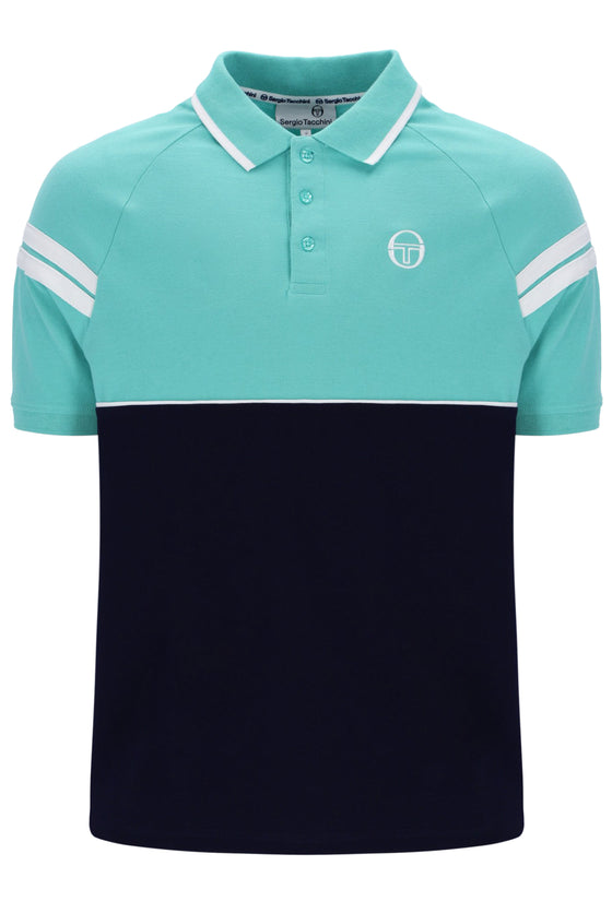 CAMBIO SS POLO POOL BLUE/MARITIME BLUE/WHITE 2881