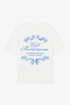 CLUB MEDITERRANIO GRAPHIC PRINT BOXY T-SHIRT OFF WHITE
