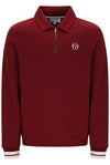 COURT POLO 1/4 ZIP MERLOT GARDENIA 569