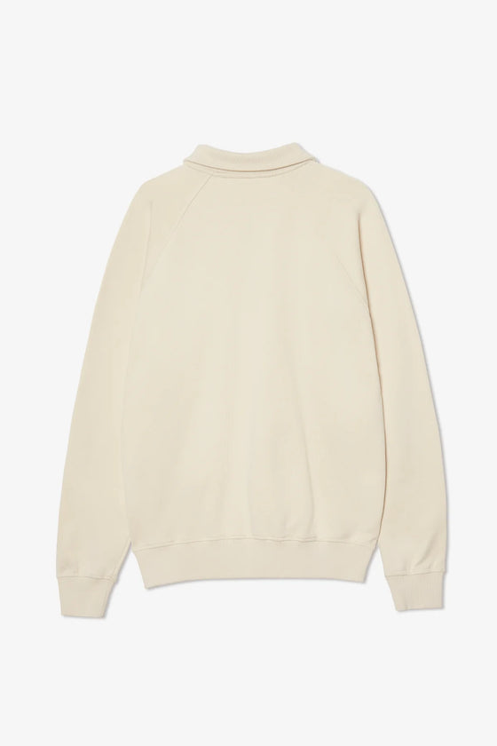 POCKET 1/4 ZIPPER POLO CREAM