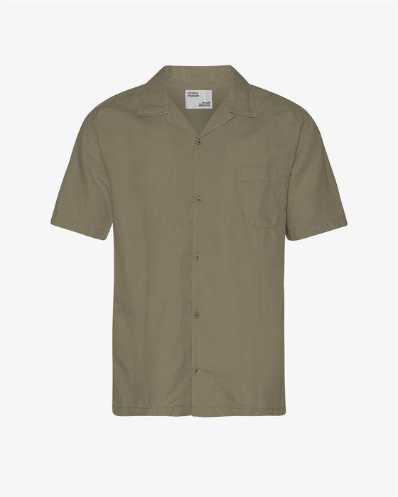 LINEN SS SHIRT DUSTY OLIVE