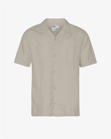  LINEN SS SHIRT OYSTER GREY