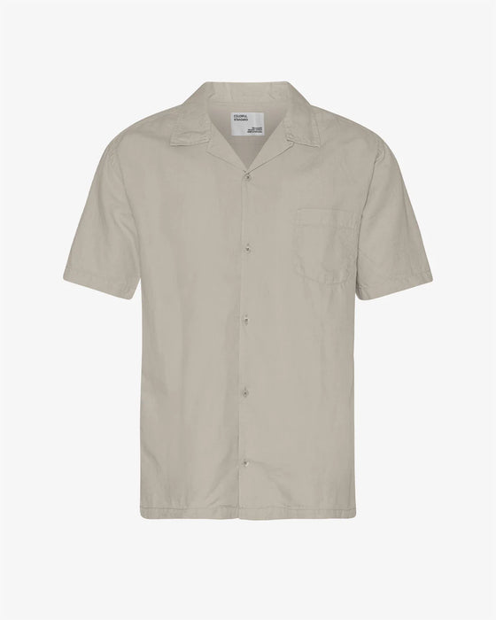 LINEN SS SHIRT OYSTER GREY