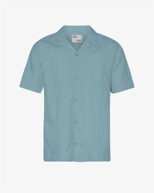  LINEN SS SHIRT STEEL BLUE