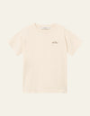 CREW T-SHIRT IVORY / WALNUT