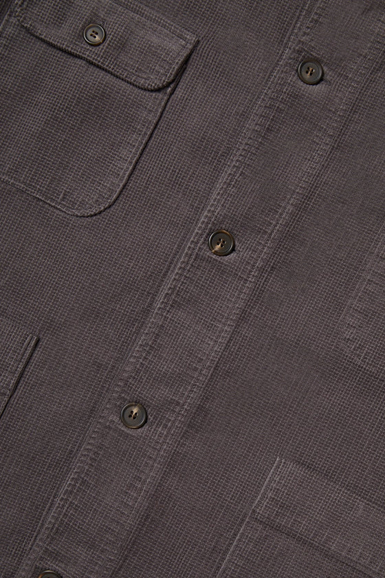 CHORE JACKET WAFFLE CORD CHARCOAL