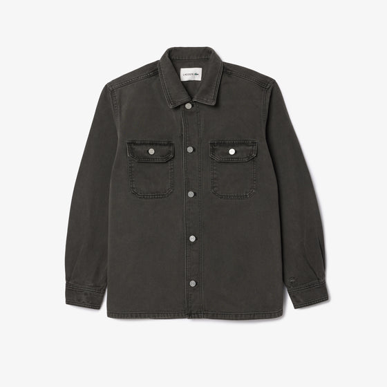 CH3468 DENIM OVERSHIRT WASHED BLACK (I8W)