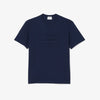 EMBOSSED T-SHIRT NAVY BLUE
