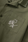 BORDER SHIRT OLIVE