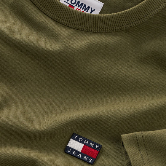 CLASSIC FIT JEANS BADGE T-SHIRT DRAB OLIVE