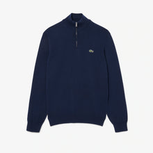  COTTON 1/4 ZIP KNIT NAVY (166)