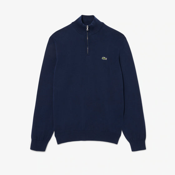 COTTON 1/4 ZIP KNIT NAVY (166)
