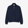 SH7759 HEAVY FLEEVE 1/2 ZIP SWEAT NAVY (166)