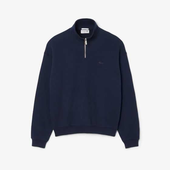 SH7759 HEAVY FLEEVE 1/2 ZIP SWEAT NAVY (166)