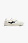 ELAN PIPPA LEATHER TRAINER ECRU/NAVY