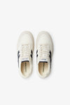 ELAN PIPPA LEATHER TRAINER ECRU/NAVY